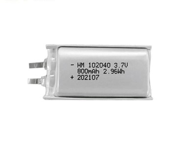 颢明HM 102040三元锂电池 3.7V850mAh 麦克风 香薰机 颈椎按摩器 指纹锁电池