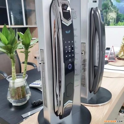 厂家批发防盗拉手  指纹锁  防盗锁密码锁3D人脸识别锁