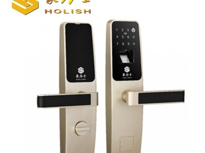 豪力士卧室指纹锁 D3633F 木门铁门密码锁防盗门锁 智能锁手机感应锁