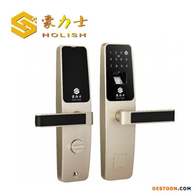 豪力士卧室指纹锁 D3633F 木门铁门密码锁防盗门锁 智能锁手机感应锁