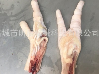 新品泡椒凤爪分切机 鸡爪切段机 鸡脚分切机 凤爪切半机 鸡爪切半设备