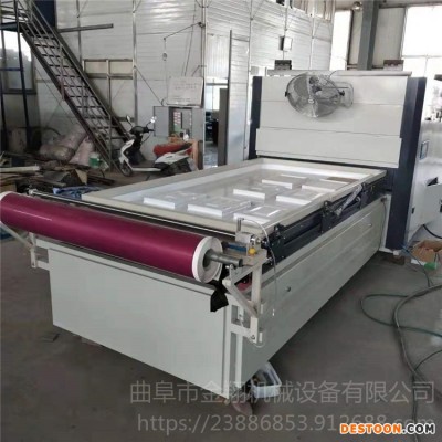 真空覆膜机让利直销 金翔双工位橱柜真空覆膜机 pvc覆膜机厂家