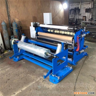 供应 墙纸地膜多刀分切机 熔喷布加宽口罩分切机 自动纠偏