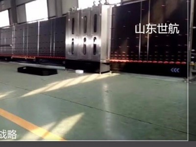 济南世航全自动立式中空玻璃打胶机 涂胶机