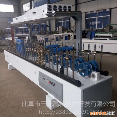 曲阜三元木工机械主营各种WFJ-300型包覆机冷胶包覆机 热胶包覆机 多功能包覆机
