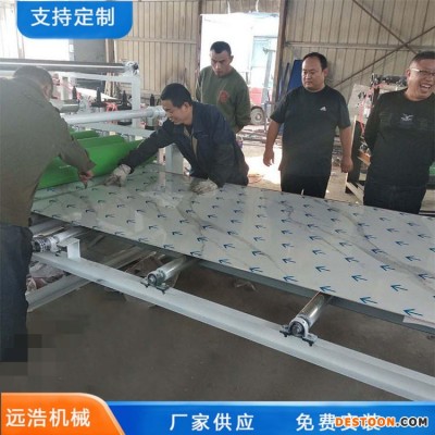 远浩 PUR热熔胶人造板贴面机 大型PET透明膜贴纸机 数控匀速上板