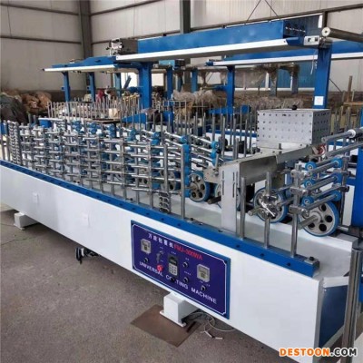 热胶实木单板包覆机 金翔门窗套线包覆机 多轮滚胶木皮包覆机