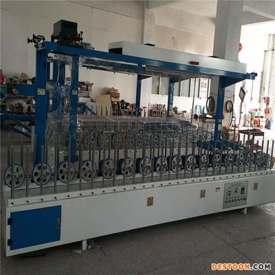 优质刮胶pvc包覆机 金翔加工 全自动铝材包覆机 支架可移动600护墙板包覆机