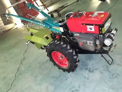 12马力电启动手扶拖拉机 柴油水冷手扶旋耕机 手扶拖拉机带覆膜机 常州手扶旋耕机价格