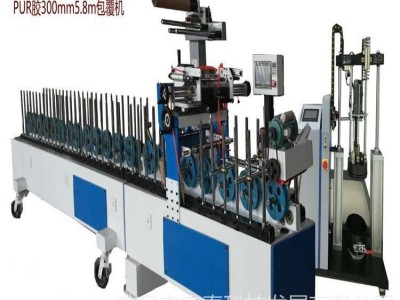 宏泰ht-300型pur包覆机厂家 实木线条全铝家具 铝合金型材包覆机