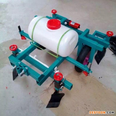 华拓草莓起垄覆膜机 农用无纺布地膜铺膜机 HT100 手扶拖拉机后置地膜覆盖机