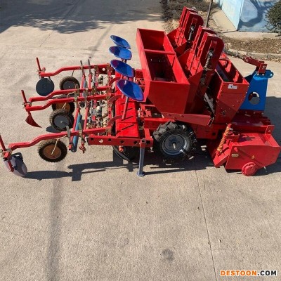 多功能土豆播种覆膜机 全自动覆膜播种机 土豆播种覆膜一体机  价格行情