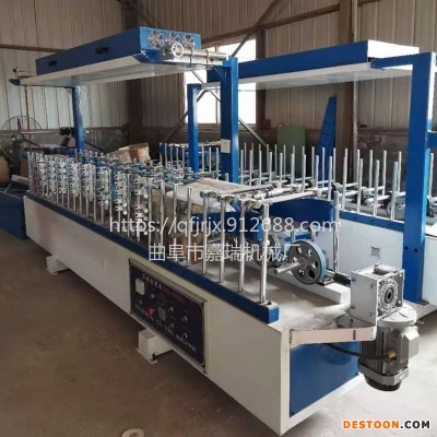 格栅板pur包覆机 快速硅胶轮  600宽竹木纤维包覆机