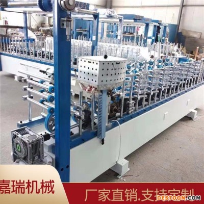 实木格栅覆膜机 肤感木饰面板包覆机  嘉瑞厂家定制