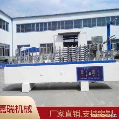 嘉瑞格栅板热胶覆膜机 无烘道滚胶离线包覆机 线条贴木皮包覆机