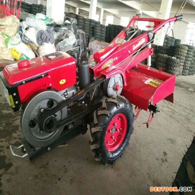 宝泰农用电启动农用手扶拖拉机 耕地打田手扶拖拉机 手扶起垄覆膜机