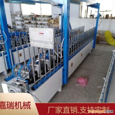嘉瑞 实木格栅天花板 波浪板覆膜机 热熔胶包覆机