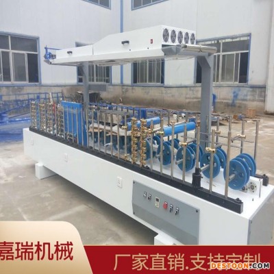 实木格栅覆膜机 多轮网格布全自动包覆机嘉瑞厂家定制