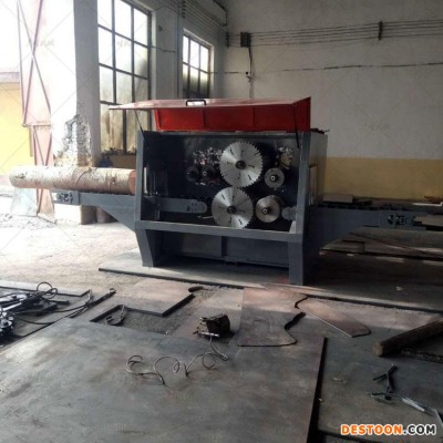 双轴多片锯 产品质量好 多片分切锯 木工圆木多片锯 广旺 圆木多片锯