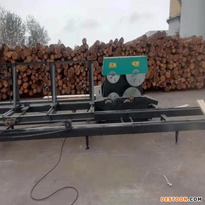 乐卓机械厂家直销全自动圆木多片锯   圆木开方锯   圆木开板机    半自动推台锯   原木推台锯