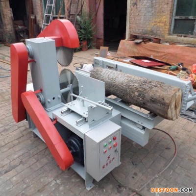 供应林亿圆木推台锯 圆木开料机 推台锯 多片锯 木工机械厂家直销