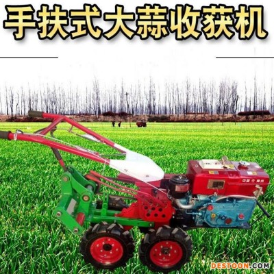 万轮厂家直销  手推式大蒜收获机 四轮带不伤蒜起挖刨蒜机 农用自走式汽油柴油大蒜收获机
