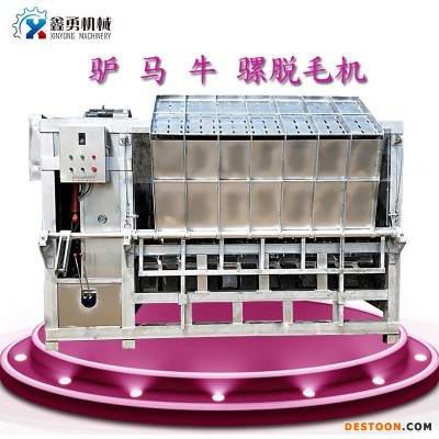 鑫勇现货销售 大型驴马脱毛机 高品质液压整马打毛机 不别腿型驴马刨毛设备