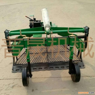 皮带式收大蒜机 起蒜机 普晟厂家直销刨蒜机 四轮拖拉机带前置起蒜机 挖蒜机  振动式大蒜收获机