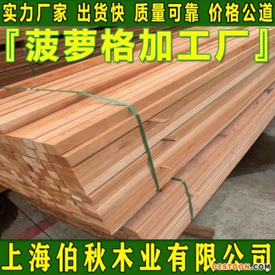 菠萝格进口货源 菠萝格刨光料 非洲菠萝格防腐木