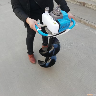 汽油动力土地刨穴挖坑机 四冲程手提式挖坑机 果园大棚立柱挖窝机宇晨机械YU-WK