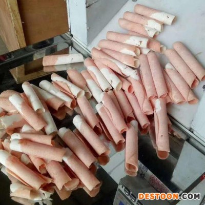 拓一机械单卷羊肉切片机 全自动刨肉片机 小型冻肉切片机价格 切片机厂家直销