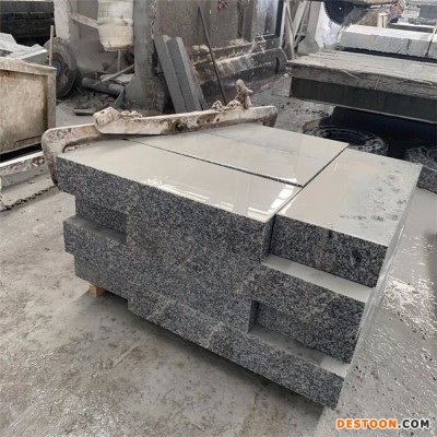 直营批发芝麻灰火烧面花岗岩刨面加工路沿石路缘石生产加工