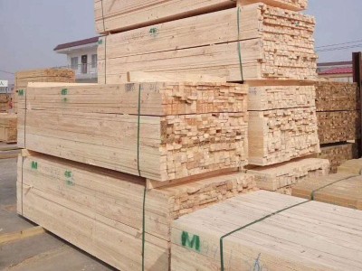 建筑木方木材加工厂  松落叶松铁杉工程方木可刨光加工特殊规格杉木锯材-沪兴木业