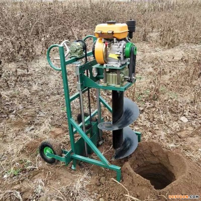 驰航大功率新型果树挖坑机 小型果园挖坑机 拖拉机后输出植树挖坑机  座驾式植树刨穴机  螺旋钻头 大马力植树挖坑机