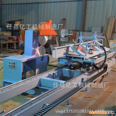 新型木工带锯跑车式带锯机  重型原木跑车推台锯 圆木推台锯