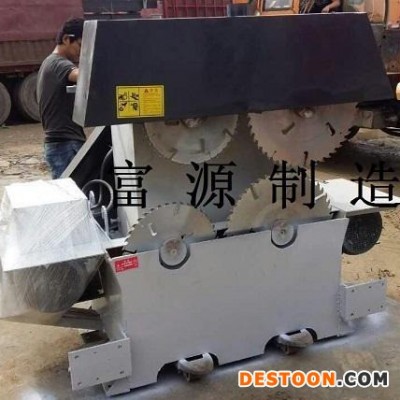 河北富源大型圆木推台锯跑车系列 全自动圆木推台锯电动打尺全自动锯切