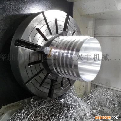 大口径铝件CNC加工大型滚筒凹槽数控车床对外加工