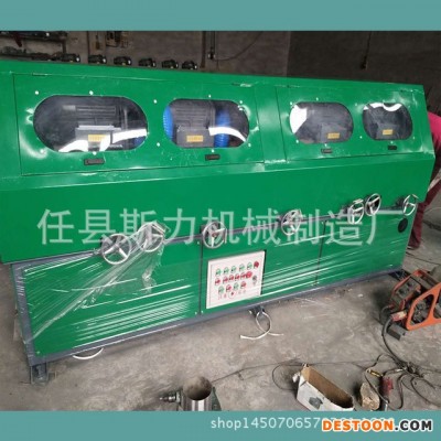 斯力 外圆抛光机 圆管多工位抛光机 自动上料多组外圆抛光机圆管除锈抛光机厂家