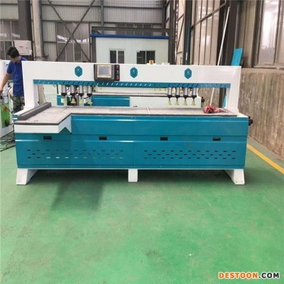 专业生产 木工钻床侧孔机 PLC触摸面板操作系统 木工激光侧孔机