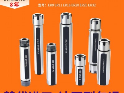 高精密度ER11ER16走心机延长杆  单ER20双头钻孔轴走芯ER25延长杆  ER32主轴刀杆车床加工杆