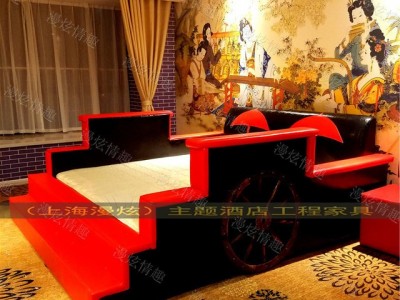 创意主题床 穿越马车床 夫妻合欢震动床 情侣水床电动床多功能床