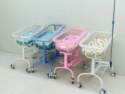 月子中心婴儿车床 钢制可调婴儿床 医院产科新生床 康远 月子会所婴儿车