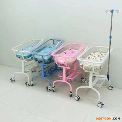 月子中心婴儿车床 钢制可调婴儿床 医院产科新生床 康远 月子会所婴儿车