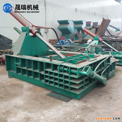 晟瑞机械 压力重型铁屑车床屑钢刨花铜屑废金属压块打包机 易拉罐铁削压块设备 废金属压块破碎机 大中小型号齐全 价格优惠