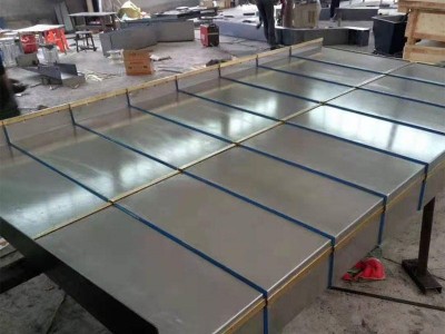 南京数控车床内防护罩 斜车床钢板护罩 201伸缩防护板