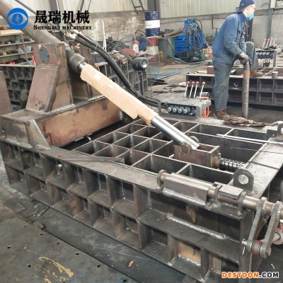 晟瑞机械 卧式液压废铁销压块机 车床下脚料打包机 油缸压块机大中小型号齐全 价格优惠