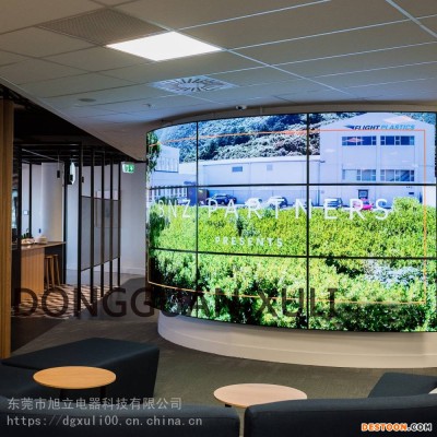 OLED柔性拼接墙LG弯曲面拼接屏曲面标牌显示拼接