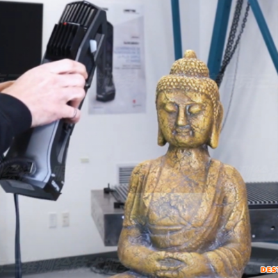 头盔曲面逆向设计实物抄数3D建模 艺术品家具数字化演示展示