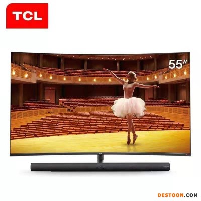 TCL 55C7 65C7 新款曲面智能电视 4K HDR 哈曼卡顿音响