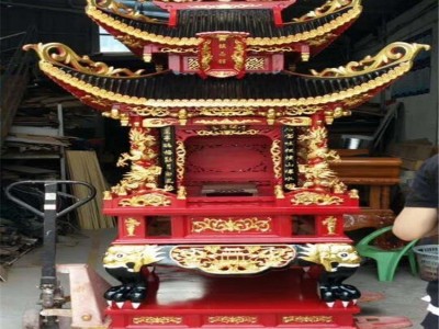 精雕红木佛龛 寺庙铝合金千佛龛  木雕千佛龛